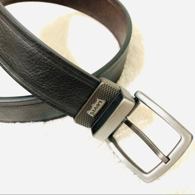 LEVI S reversible Black/Brown leather belt 32/80