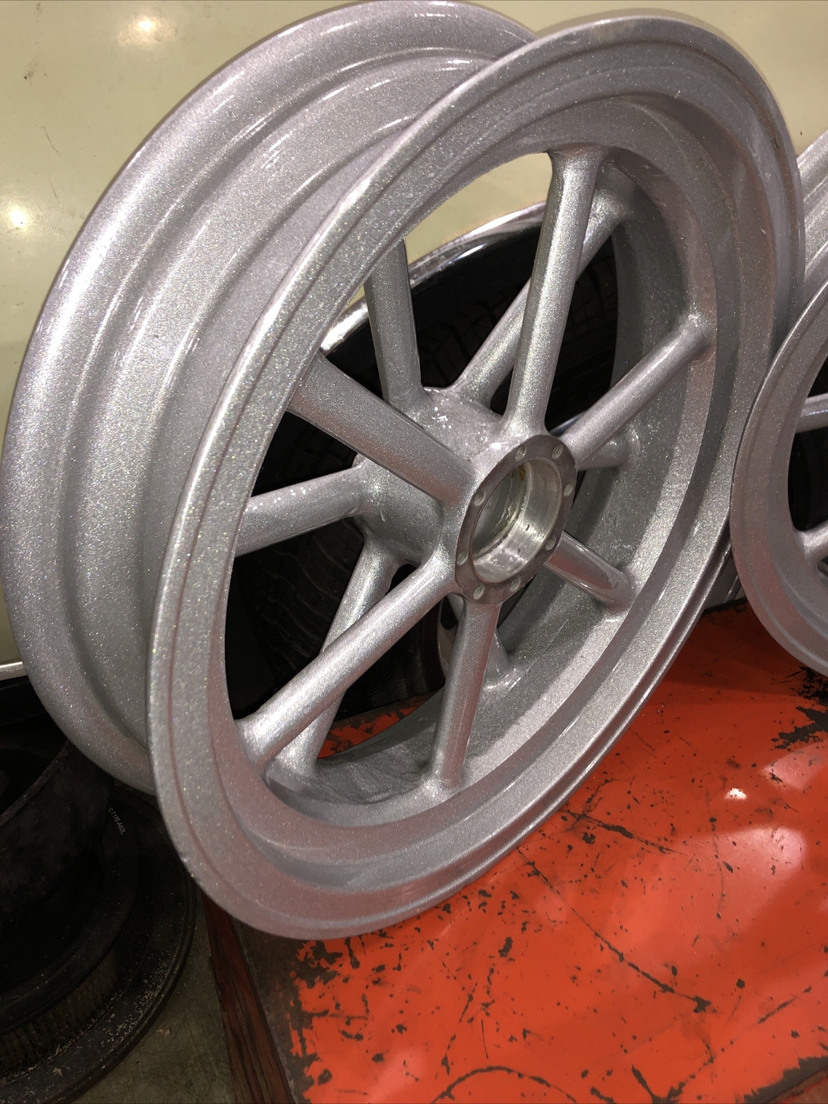 VTG Performance Machine PM Motorcycle Gasser VW Spindle Mount 12Spoke