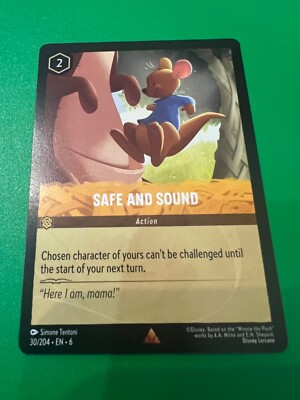 Disney Lorcana Azurite Sea - 30/204 - Safe and Sound - Rare Non Foil | eBay Disney Lorcana Azurite Sea - 30/204 - Safe and Sound - Rare Non Foil | eBay
