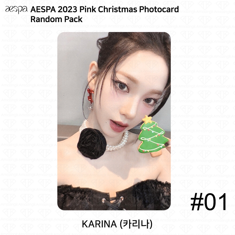 Aespa 2023 Pink Christmas Photocard Random Pack Karina