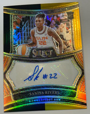 2025 Select Saniya Rivers Black and Gold RC auto /5 **bookend**