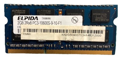 Elpida 2GB SO-DIMM DDR3 1333 (PC3 10600) Memory (EBJ21UE8BDS0DJF)