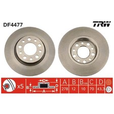 2x Bremsscheibe hinten für Jeep Compass Renegade BU | 26248802