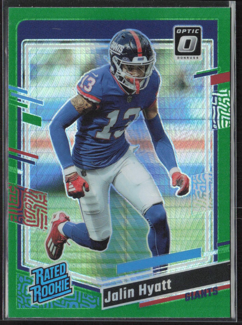 2023 Donruss Optic #279 Jalin Hyatt Green Hyper