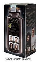 Dexe Black Hair Colour Shampoo - Dark Brown Hair Colour Shampoo 25ml