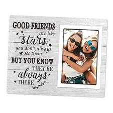  Best Friend Picture Frame – Good Friends Are Like Stars| Unique Friend Gifts 