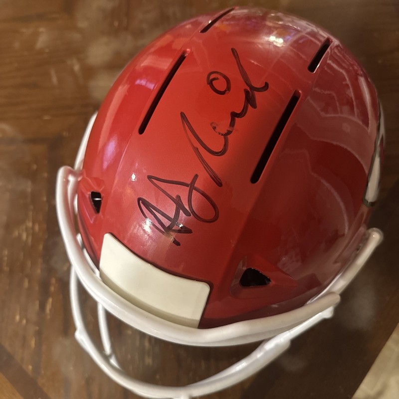 Andy Reid Kansas City Chiefs Original Signed Autographed Football Helmet .No COA