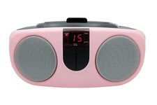 PROSCAN SRCD243 Portable CD Player with AM/FM Radio, Boombox Pink Pink