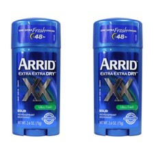2 Pack Arrid Xx Anti Perspirant Deodorant Solid Ultra Fresh 2.70 Oz Each