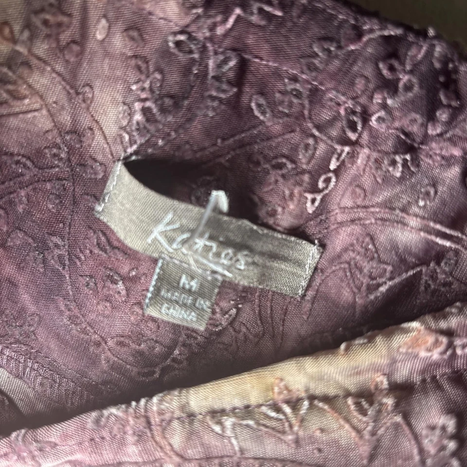 Vintage Katies Cotton Skirt - M - Paisley Boho A-line Midi - Image 4 of 4