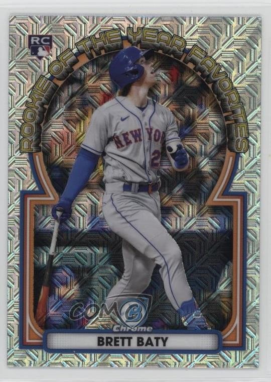 2023 Bowman Rookie of the Year Favorites Mega Box Mojo Refractor Brett Baty 1k7l