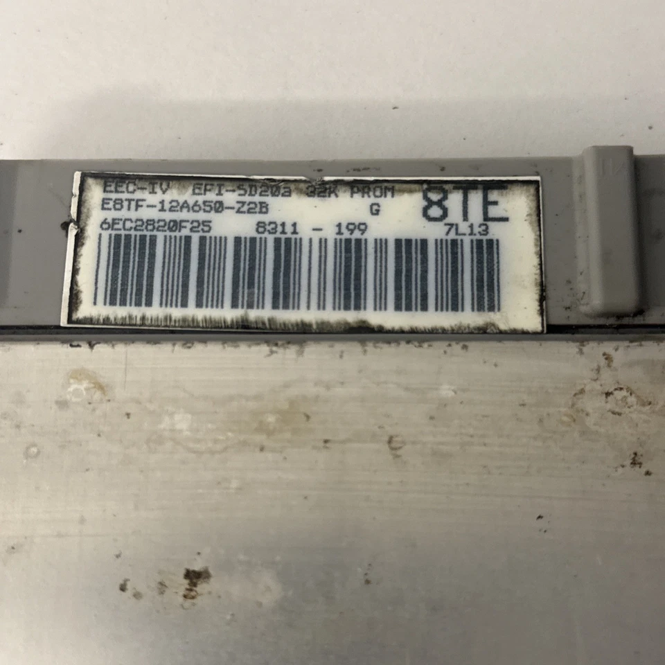 1987-1989 FORD F150 4.9L M/T ECM ECU ELECTRONIC CONTROL MODULE E8TF-12A650-Z2B - Image 2 of 3