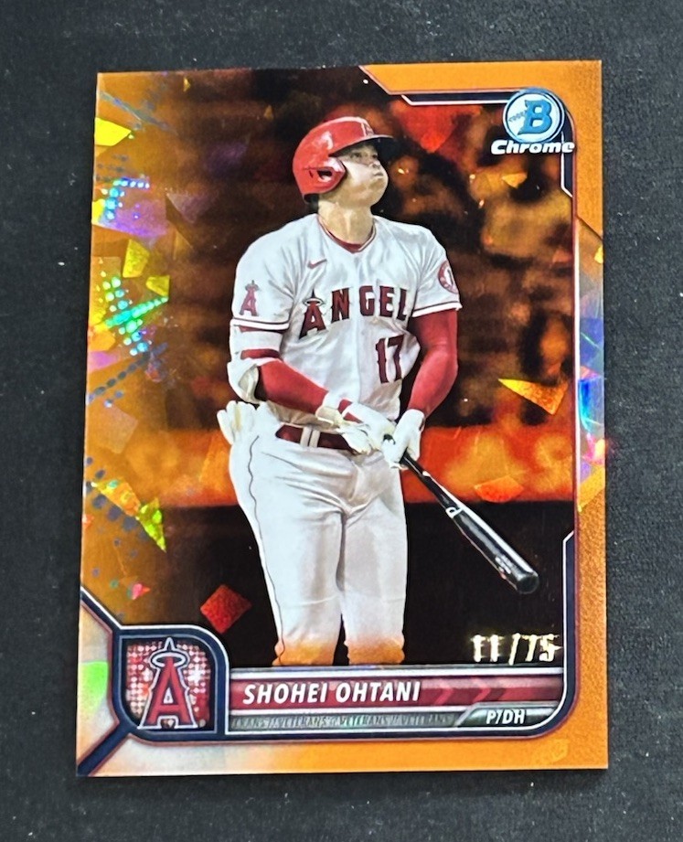 Shohei Ohtani 2022 Bowman Chrome Orange Sapphire #71 /75 🔥 Angels Dodgers