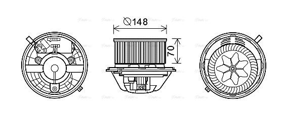 BW8462 AVA Blower FIT BMW 1 SERIES E81 (2005) 116I 1.6