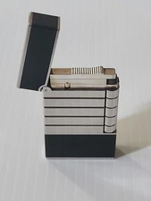 S.T. Dupont Black Lacquer & Palladium PING Lighter Vintage