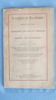 1867 Tunneling By Machinery In Mines Mining Drill Profiles & Illustrations