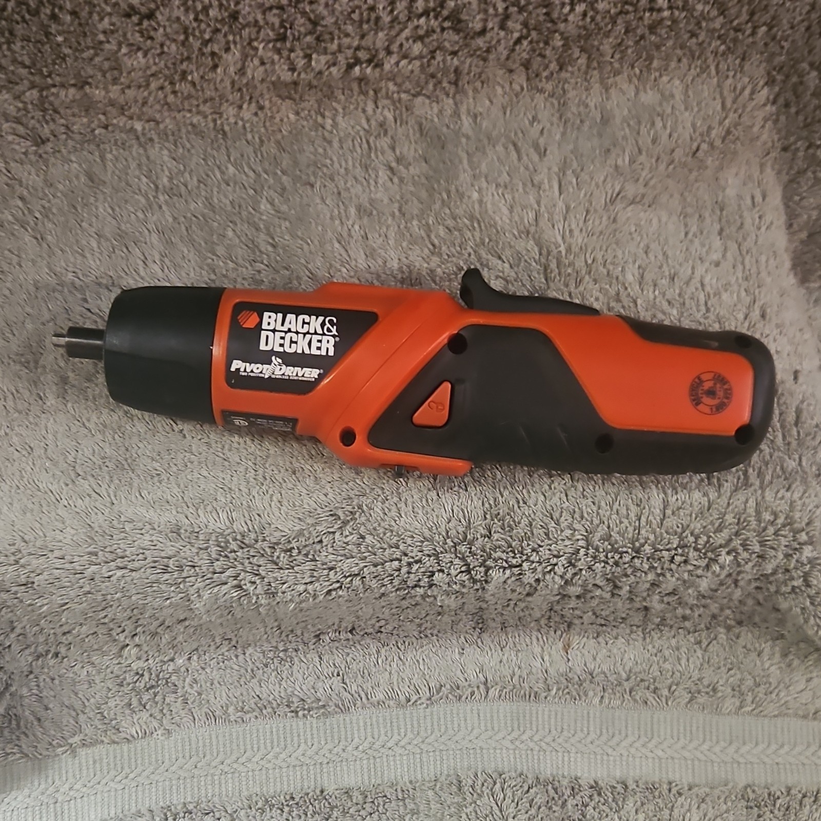 BLACK+DECKER PivotDriver PD400LG Cordless Screwdriver Orange 4V  Compact NO CORD