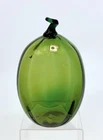 Blenko Handmade Glass 9356S Mellon in Olive Hank Adams Design