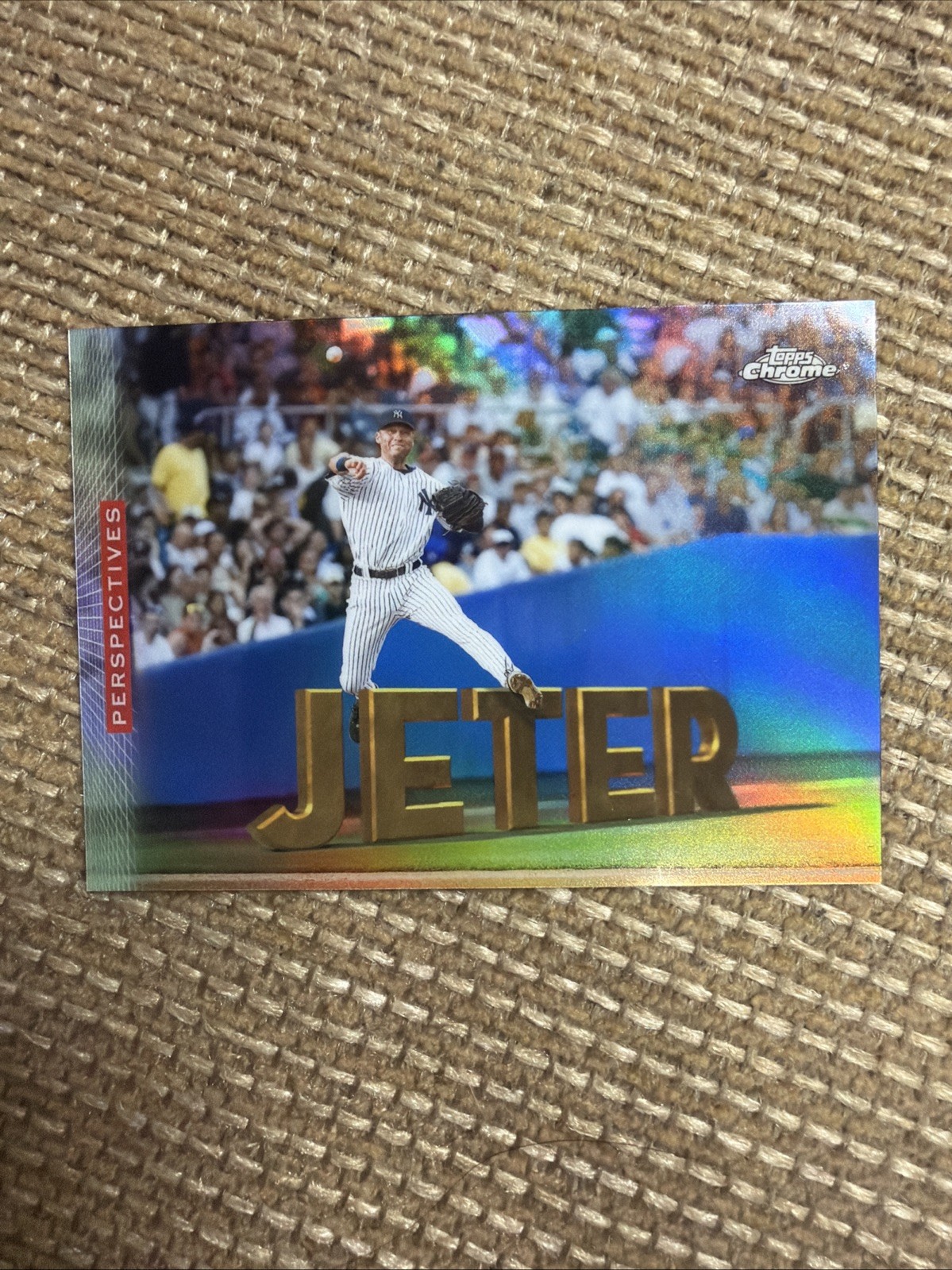 2026 Topps Chrome- Derek Jeter Perspectives Insert Card P-10