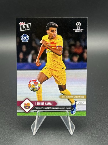 LAMINE YAMAL 2024-25 TOPPS NOW UEFA CHAMPIONS LEAGUE ROOKIE #099 RC