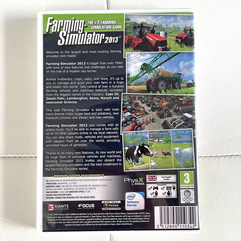 Farming Simulator 2013 DVD Mac y PC Juego Como Nuevo Disco Manual Probado y Funcionando Foto 4 de 4