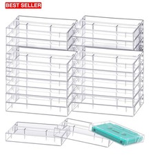 Cassette Tape Case 30 Pcs Clear Plastic Storage Audio Durable Protective Set