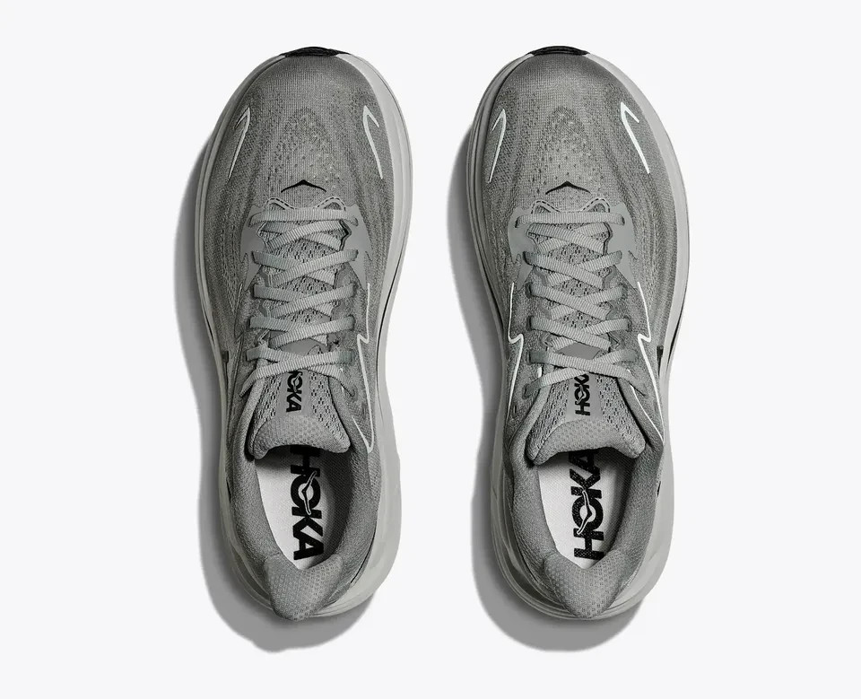 Hoka Men's Clifton 10 Galactic Grey/Asteroid size USA 9.5 Wide NEW in Box 9 1/2W thumbnail 2