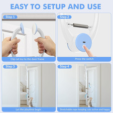 Interactive Cat Toys Indoor Cats Automatic Electric Flying Bird Feather Wand