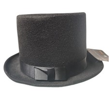 Black Felt Top Hat NWT Spirit Halloween Steampunk Historical Gothic