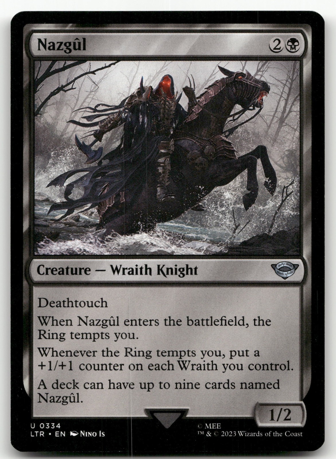 Nazgul (0334) #334 (NM) Lord of the Rings LTR Magic MTG
