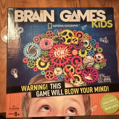 National Geographic Buffalo Games Brain Games Kids Board Game Ages 8+ 2+ Players
