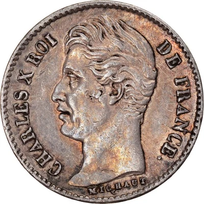 Monnaie, France, Charles X, 1/4 Franc, 1828, Paris, TTB+, Argent, Gadoury:353 - Photo 1/2