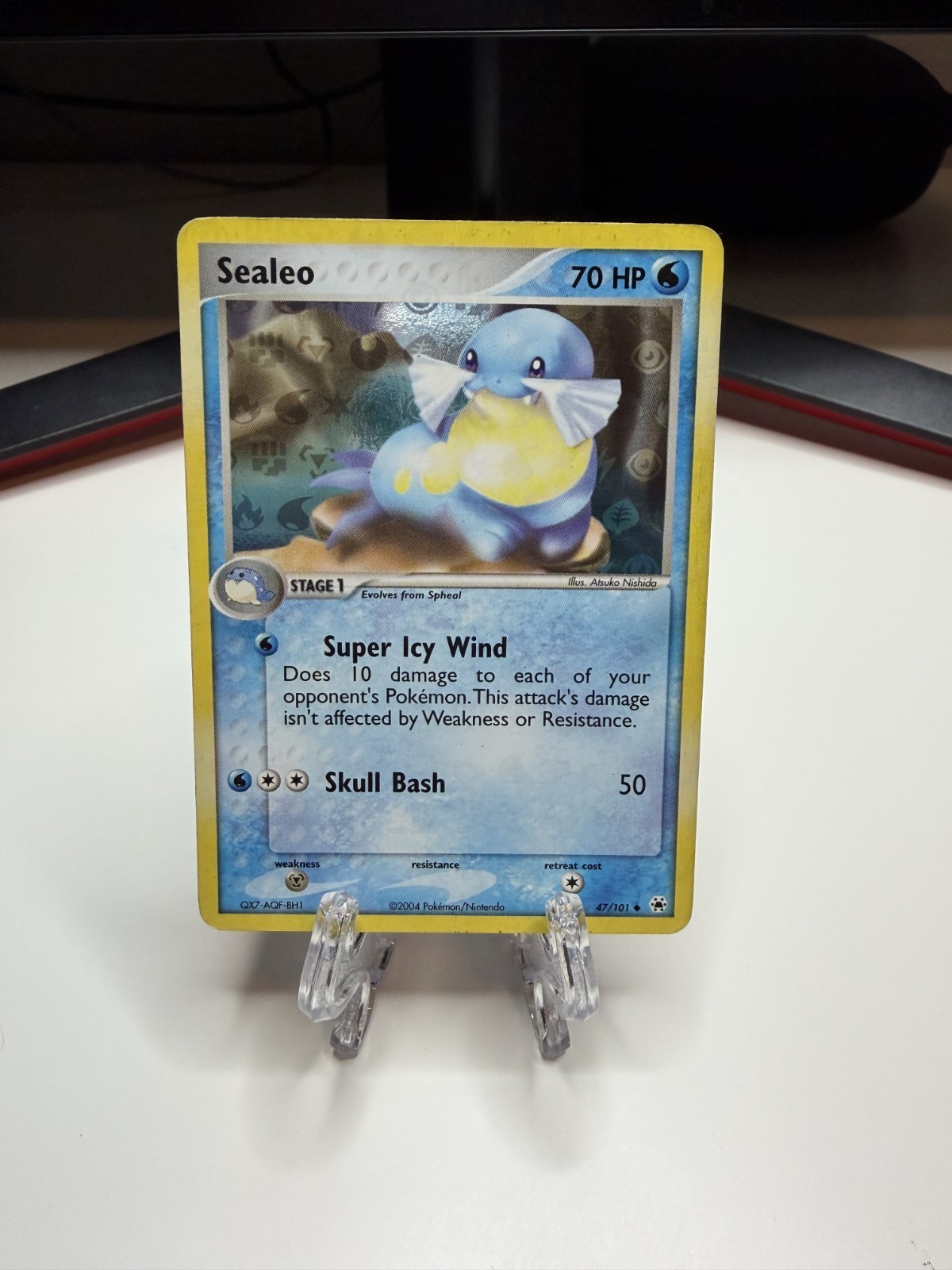 Sealeo Reverse Holo Ex Hidden Legends 47/101  Pokemon Card 2004