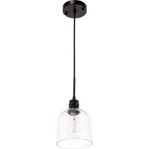 Living District LD6210BK Gabe 1 Light 6 inch Black Pendant Ceiling Light - Picture 9 of 11
