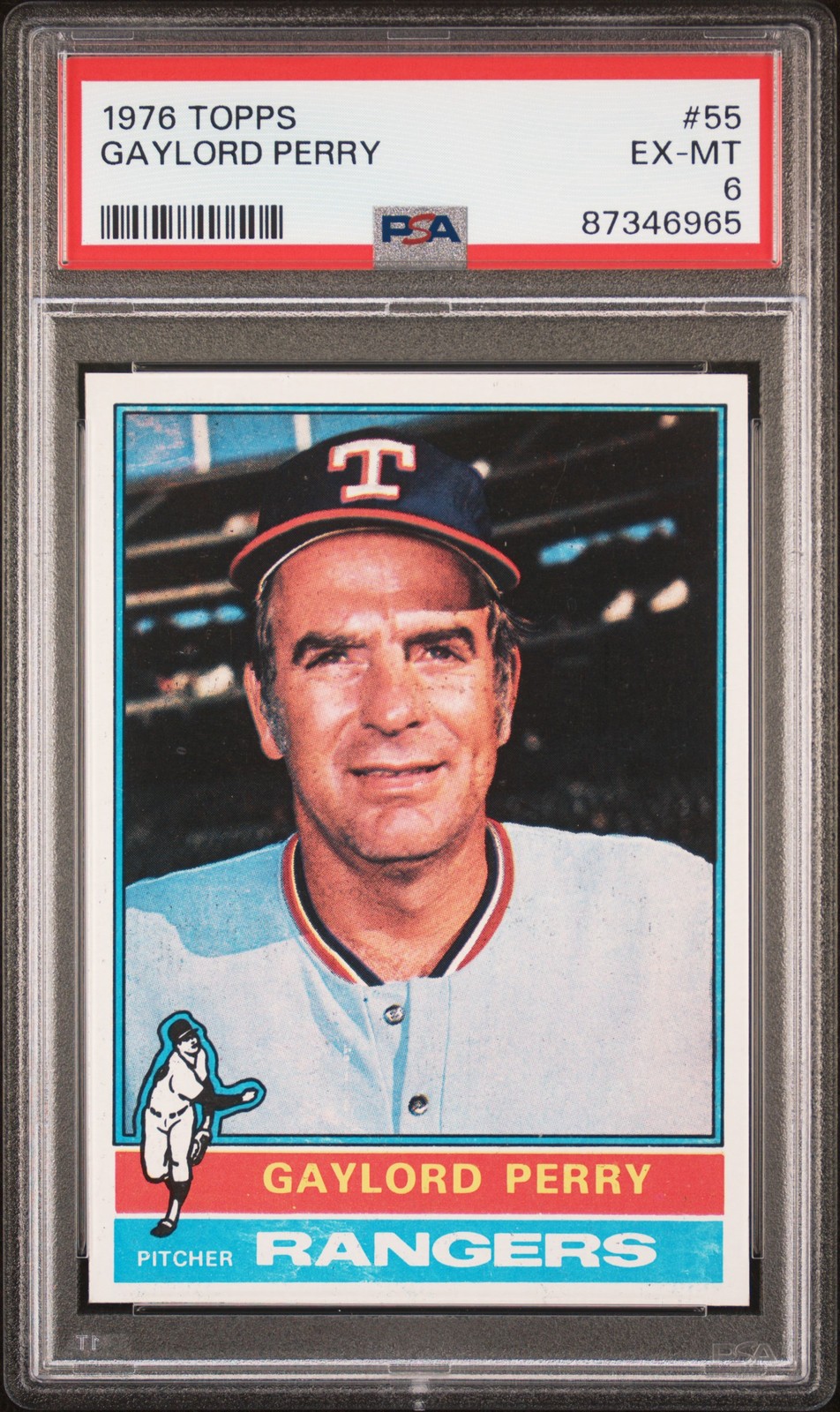 1976 TOPPS #55 GAYLORD PERRY PSA 6