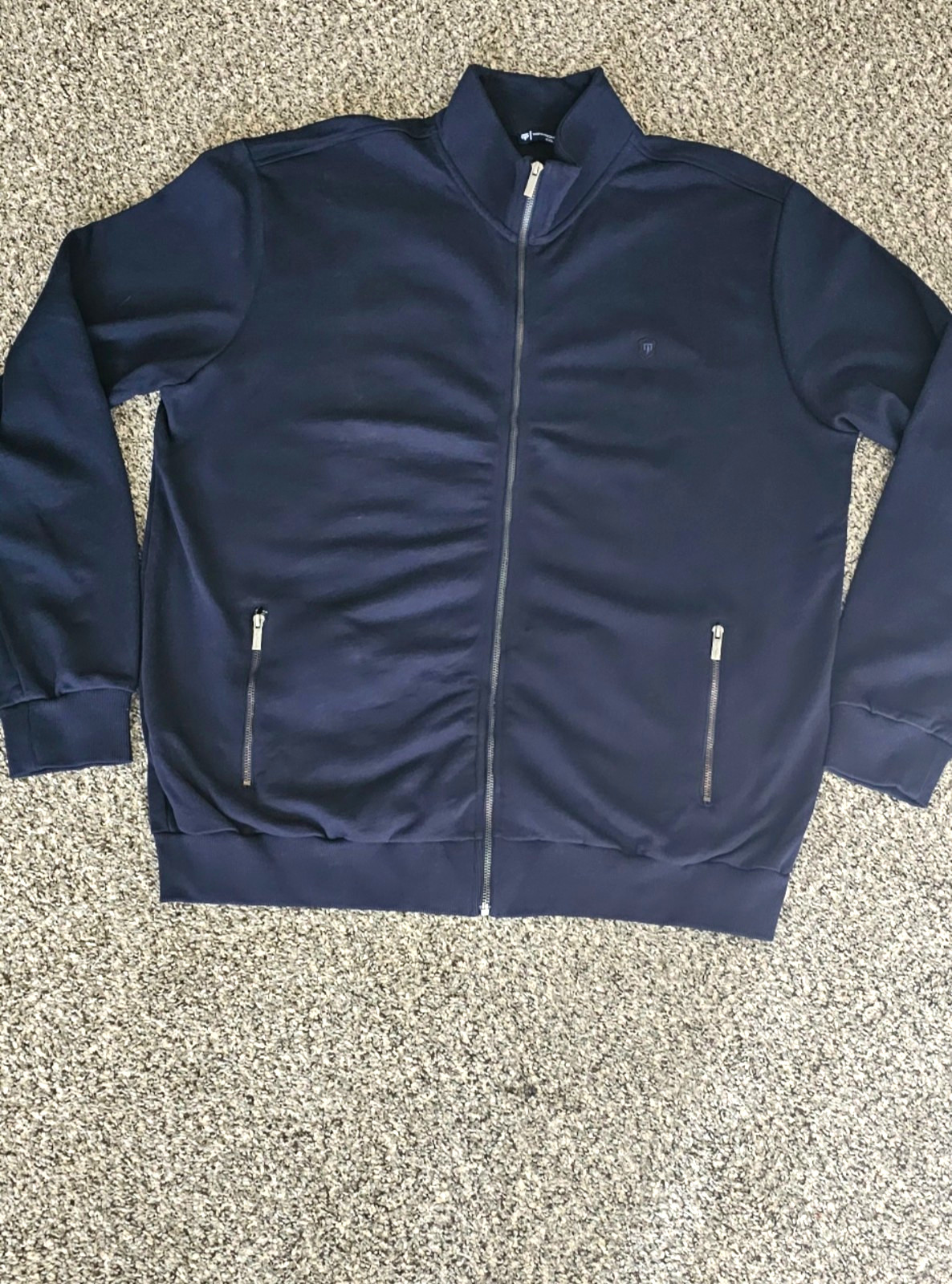 DOSSIL.DENIM Men’s 3XL Big & Tall Bomber Jacket Full Zip Stand Collar Pockets