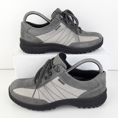 Scarpe da donna più calde UK 4 grigie GTX STD in pelle Gore-Tex impermeabili da passeggio EUR 37