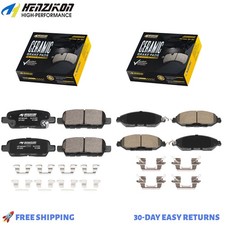 Front And Rear Ceramic Brake Pad For 2013-2021 Nissan Pathfinder Murano Qx60