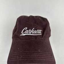 Carhartt Baseball Cap Unisex OS Brown Canvas Script Logo Workwear Gorpcore Hat