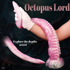 Super Long Tentacle Dildo Realistic Penis Monster Anal Plug Massager Sex Toys