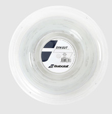 Babolat Syn Gut 1.30mm 200m 660ft 16G Tennis Racquet Racket String Reel White
