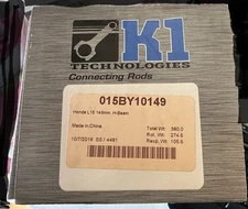 K1 Technologies Connecting Rods 015BY10149 Honda L15 149mm, H- Beam NIB
