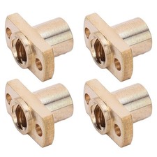 4Pcs Trapezoidal Nut T8 Brass H Flange Hardware Fasteners 3D Printer Accessories