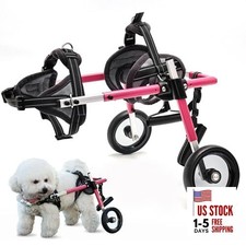 Wheelchair for Dogs, Adjustable Dog Wheelchair for Back Legs with Dog X-Small