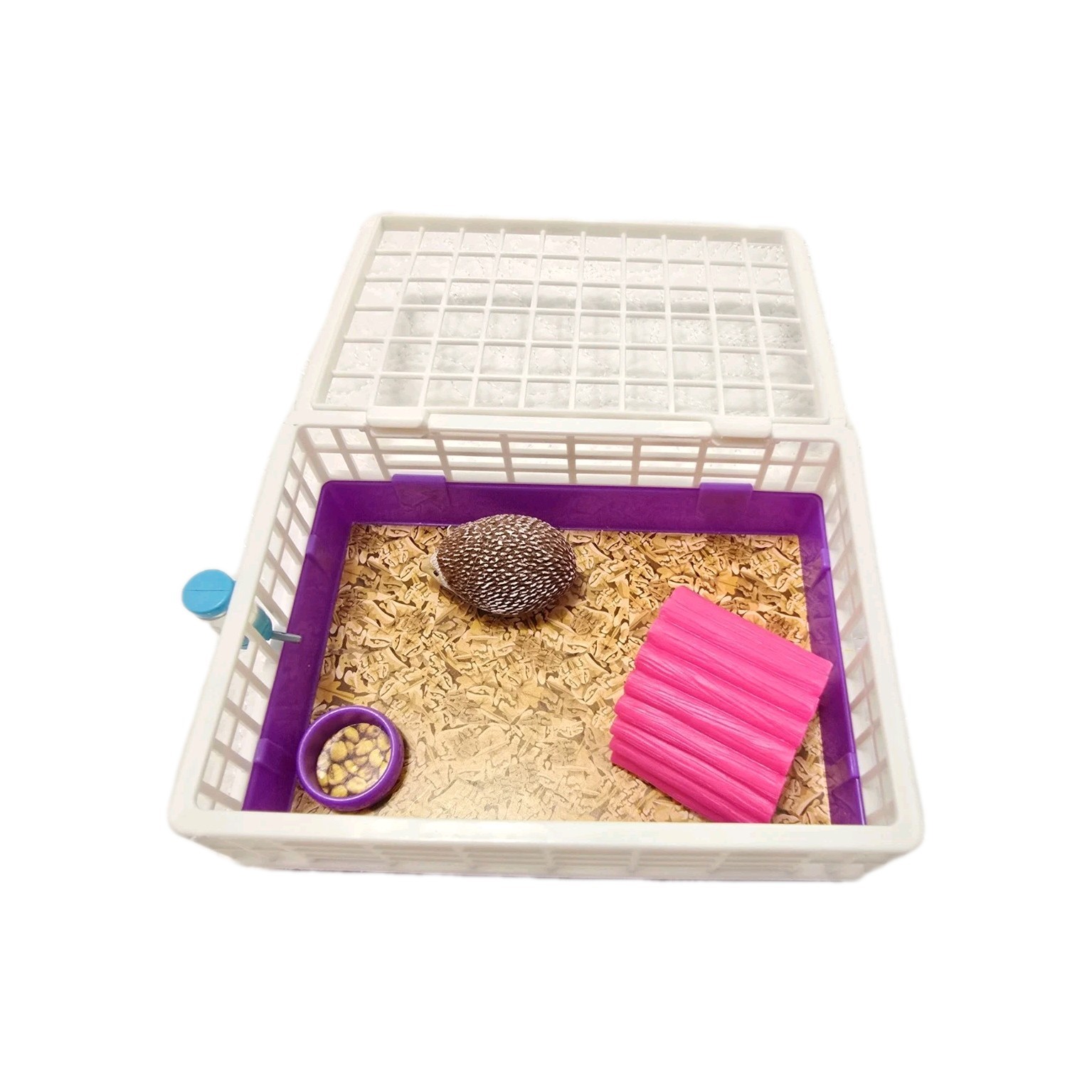 My Life As A Small Pet Animal Set Cage With Hedgehog, Accessories