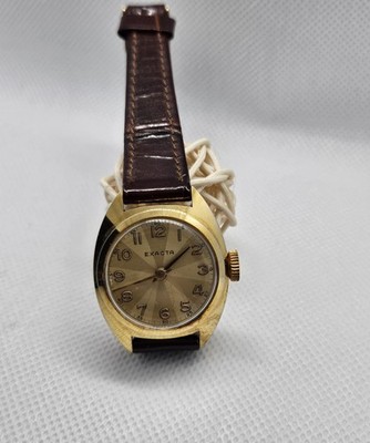 Exacta Swiss Made Uhr mechanisch wie neu funktioniert einwandfrei