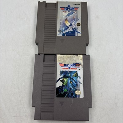 Top Gun & Top Gun The Second Mission NES (Nintendo Entertainment System) Cleaned