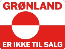 Gr nland er ikke til salg - Greenland Not For Sale - Full Color - Decal/Sticker 