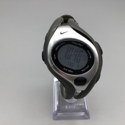 Nike Swift Triax Watch Unisex 40mm Silver Tone Black WC9003 New