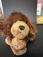 Ganz Webkinz Chocolate Brown Dog 9" Plush Puppy Shaggy Stuffed Animal Toy HM195